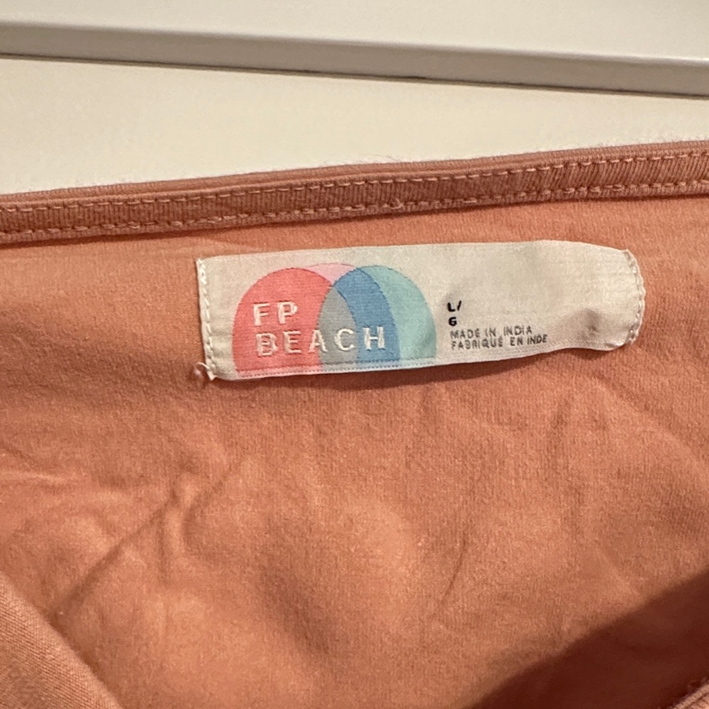 Free People Strapless Peach Dress - Picture 2 of 4